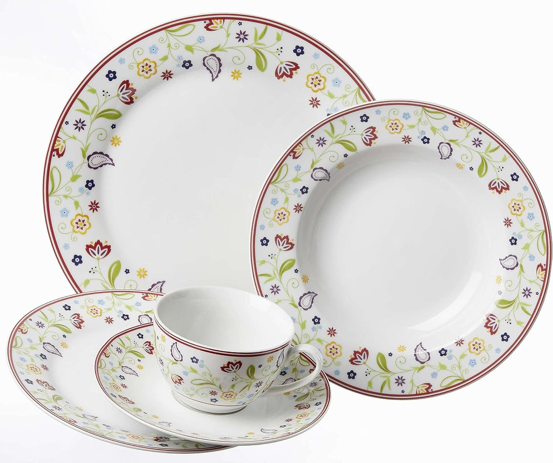 Ritzenhoff & Breker Kombiservice Doppio Shanti, 30-teilig, Porzellangeschirr, Kombiservice