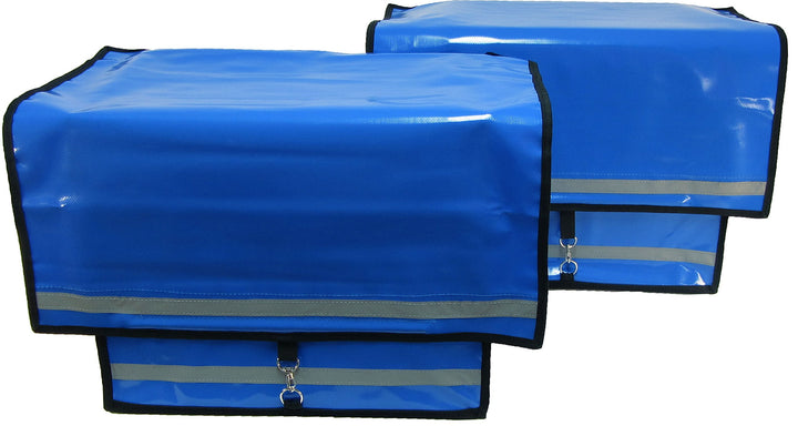 Palatis Fahrraddoppeltsche Porty blau, Zeitungstasche Zustellertasche Rollertasche