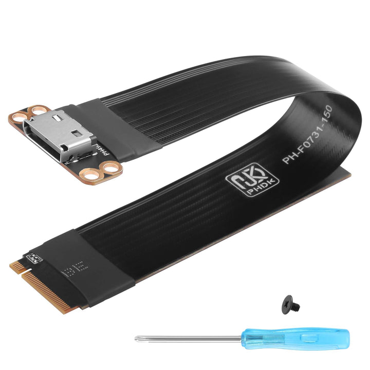 GINTOOYUN PCI-E4.0 M.2 NVME zu Oculink SFF-8611/8612 Adapterkabel M.2 M-Key 2280 NGFF zu Oculink SFF