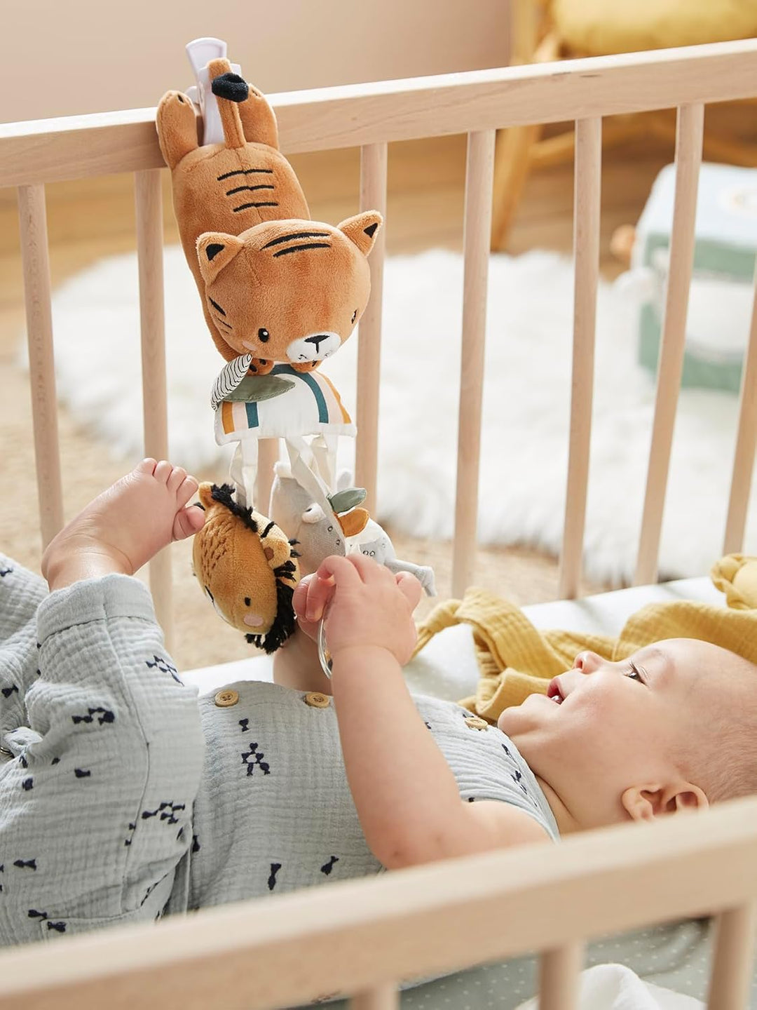 Vertbaudet Baby Lernspielzeug,Tansania mit Clip Mehrfarbig ONE Size, Mehrfarbig