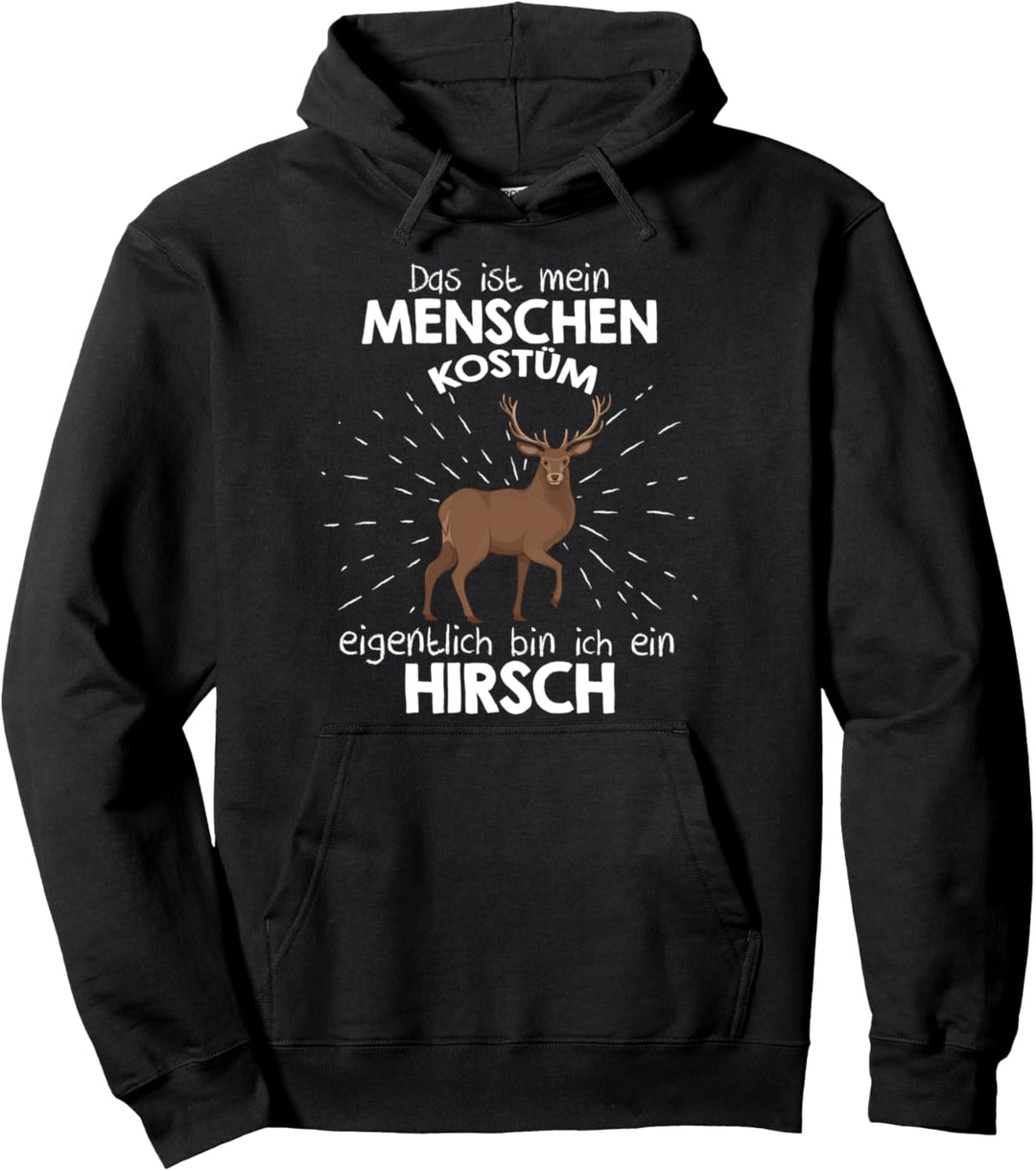 Mein Menschen Kostüm Bin ich ein Hirsch, Halloween Outfit Pullover Hoodie