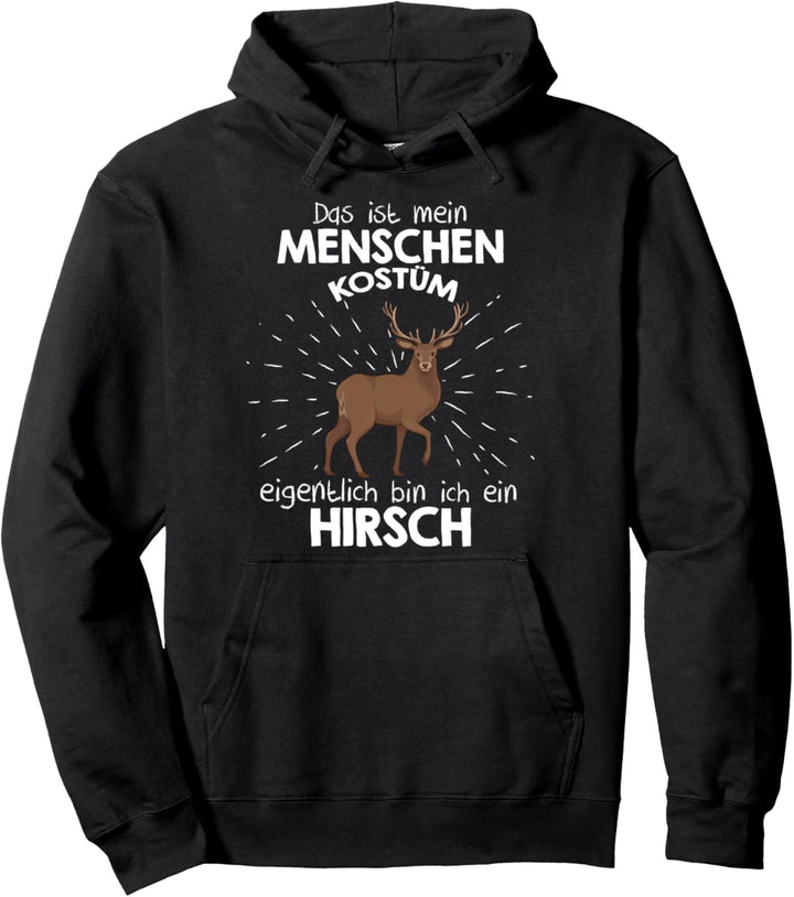 Mein Menschen Kostüm Bin ich ein Hirsch, Halloween Outfit Pullover Hoodie