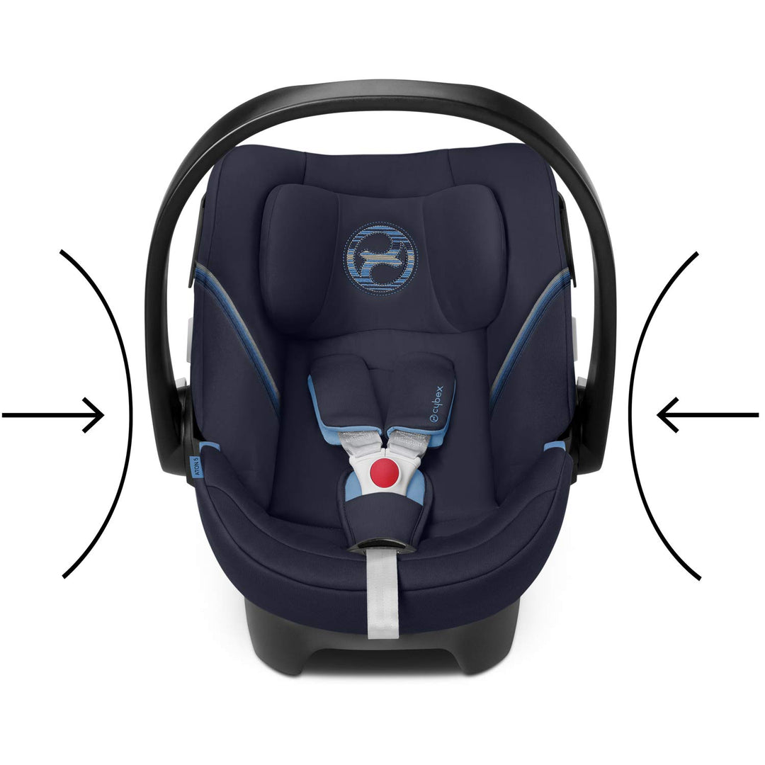 CYBEX Gold Babyschale Aton 5, Inkl. Neugeboreneneinlage, Ab Geburt bis ca. 18 Monate, Max. 13 kg, Ri