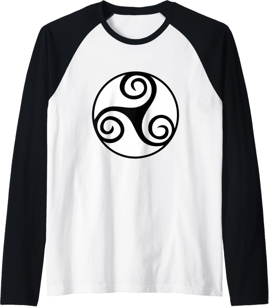 Triskele Triple Spiral Triskelion Celtic Raglan
