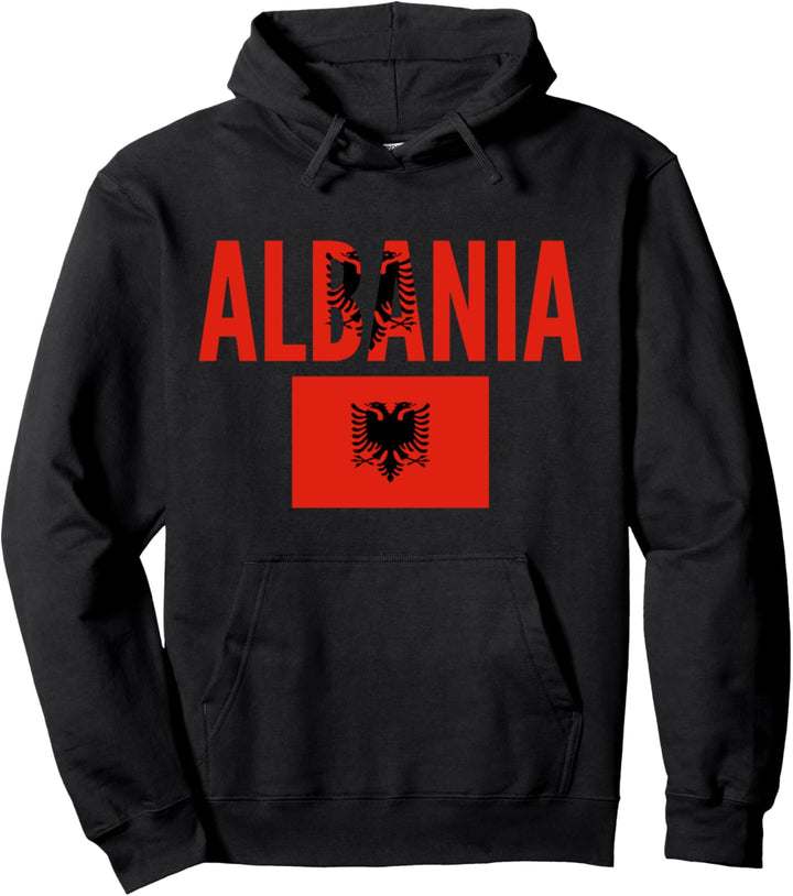 Albanien - Albanien Länderflagge Pullover Hoodie