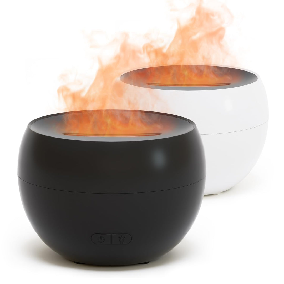 SALKING 2ER Aroma Diffuser Flammeneffekt, 150ML Aromatherapie Diffusor für ätherische Öle, Duftöldif