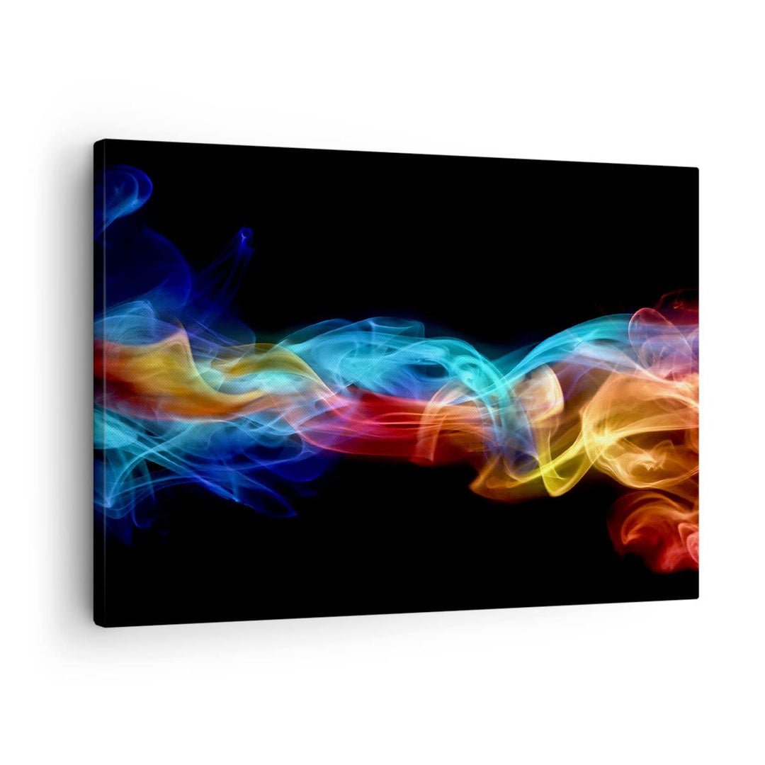 Bilder auf Leinwand Abstrakt luft bunt figur Leinwandbild 70x50cm Wandbilder Dekoration Wohnzimmer S
