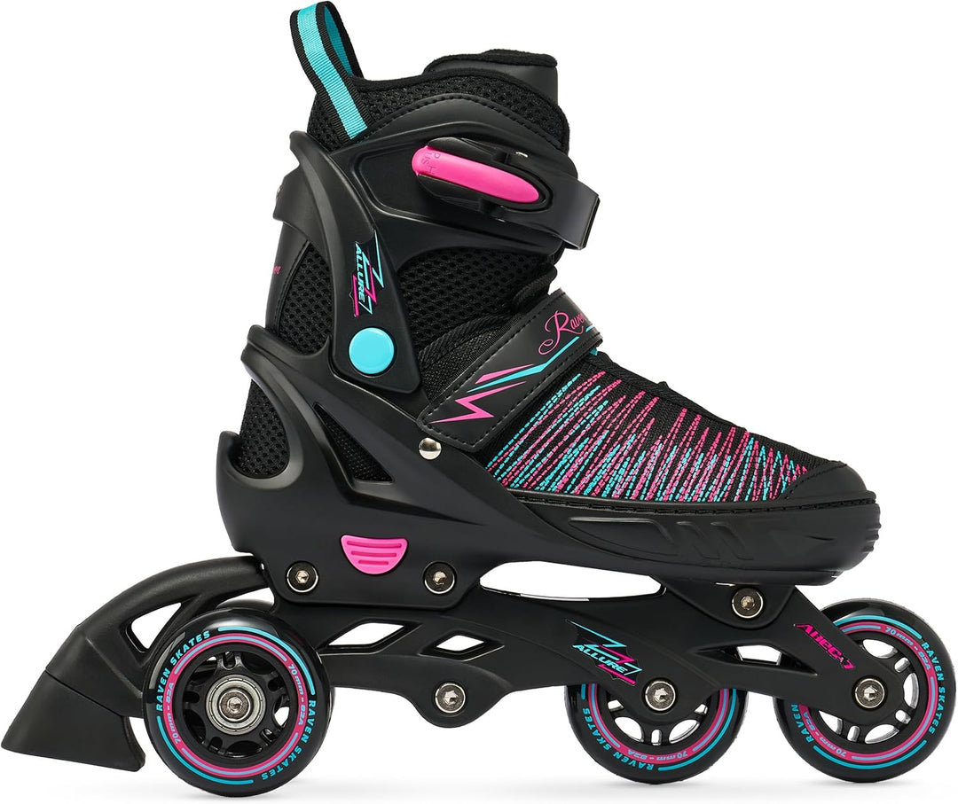 RAVEN 4in1 Inline Skates Triskates Rollschuhe Schlittschuhe Inliner für Kinder Erwachsene Mädchen Da