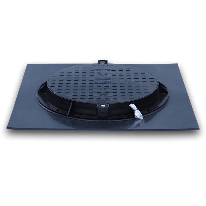 Varile 1000mm XL Quadratische Schachtabdeckung aus Kunststoff DN600 - DN1200, Schachtdeckel (100x100