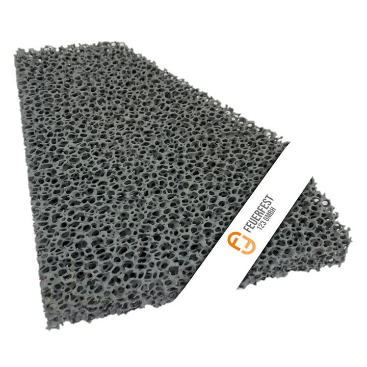 Feuerfest 123 - Feinstaubfilter Kaminofen Angeschrägt 200x158x25 mm, Kompatibel mit Hark, Feinstaub