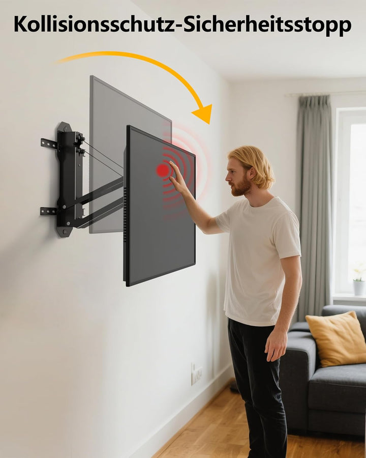 FORGING MOUNT Elektrisch TV Wandhalterung für 32-85 Zoll Fernseher bis 40kg, Motorisierte TV Wandhal