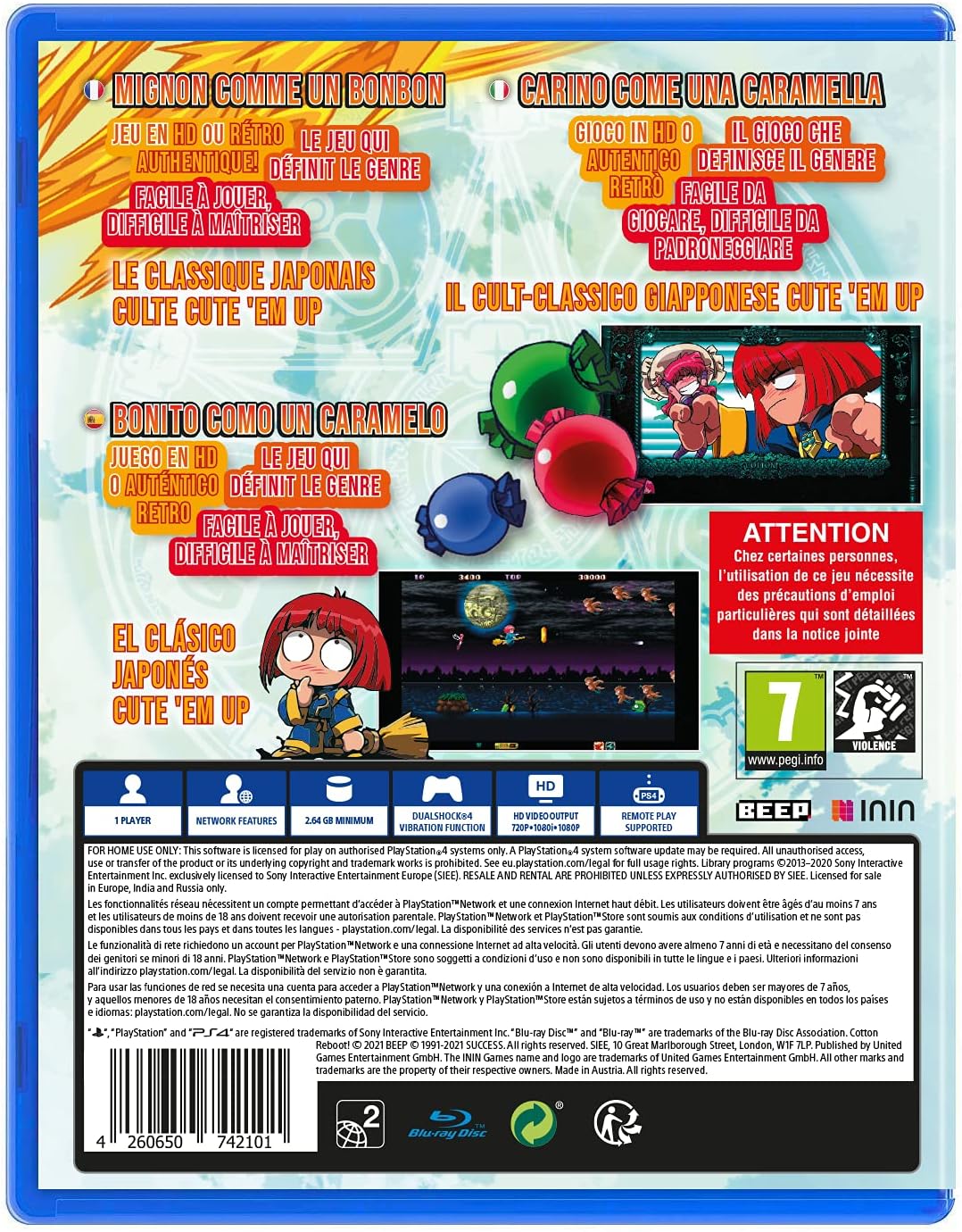 JUSTFORGAMES Baumwoll Reboot - PS4