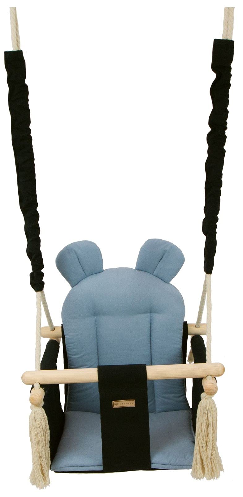 Kinderschaukel Babyschaukel Indoor-Schaukel Hängeschaukel Sitzschaukel Hängesitz (Muster: schwarz, h