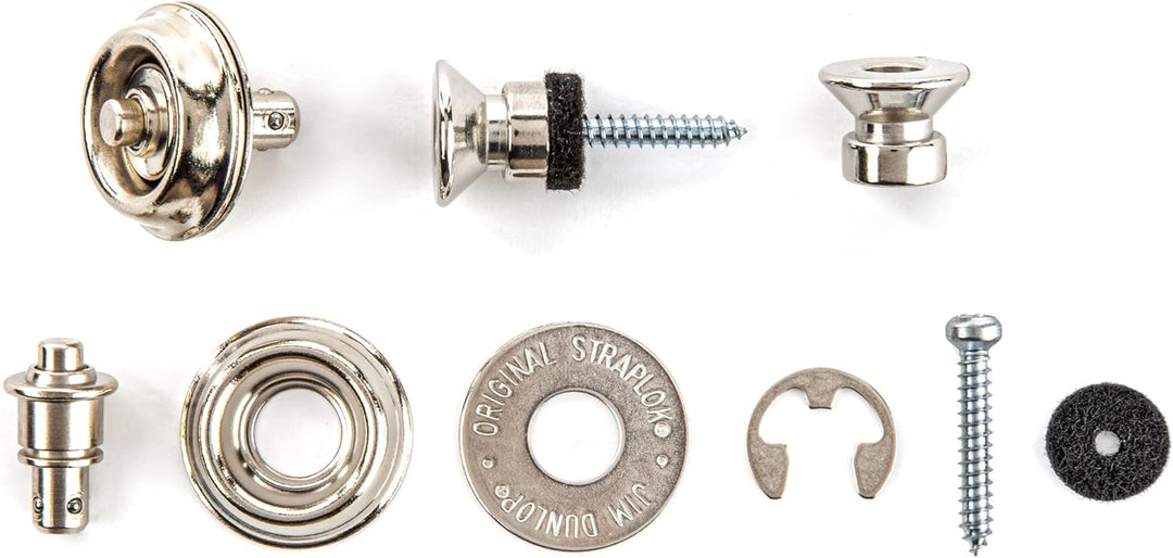 Straplok Jim Dunlop Traditionnel Straplok Traditionnel - Nickel Sachet de 2 Nickel Nickel Traditionn