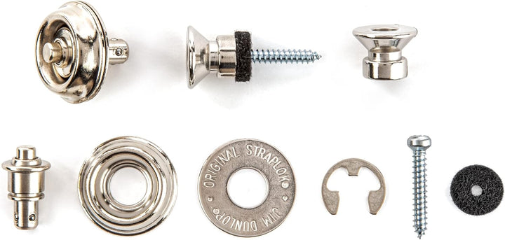 Straplok Jim Dunlop Traditionnel Straplok Traditionnel - Nickel Sachet de 2 Nickel Nickel Traditionn