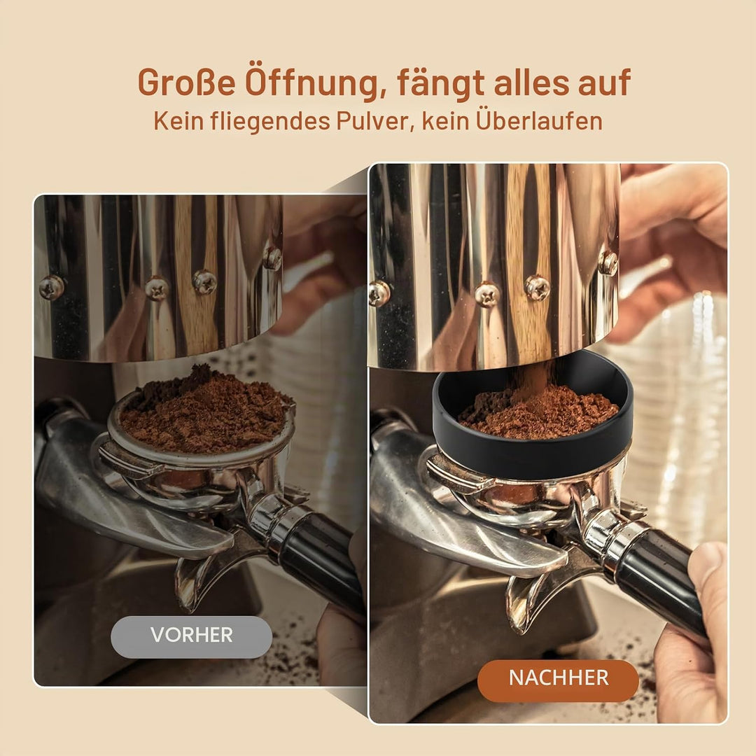 49 mm magnetischer Dosiertrichter Espressokocher Dosierring Trichter verstellbares kontinuierliches
