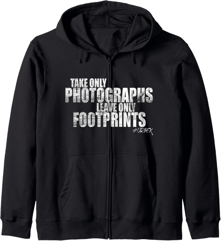 Take Only Photographs Leave Footprints Urban Explorer Urbex Kapuzenjacke