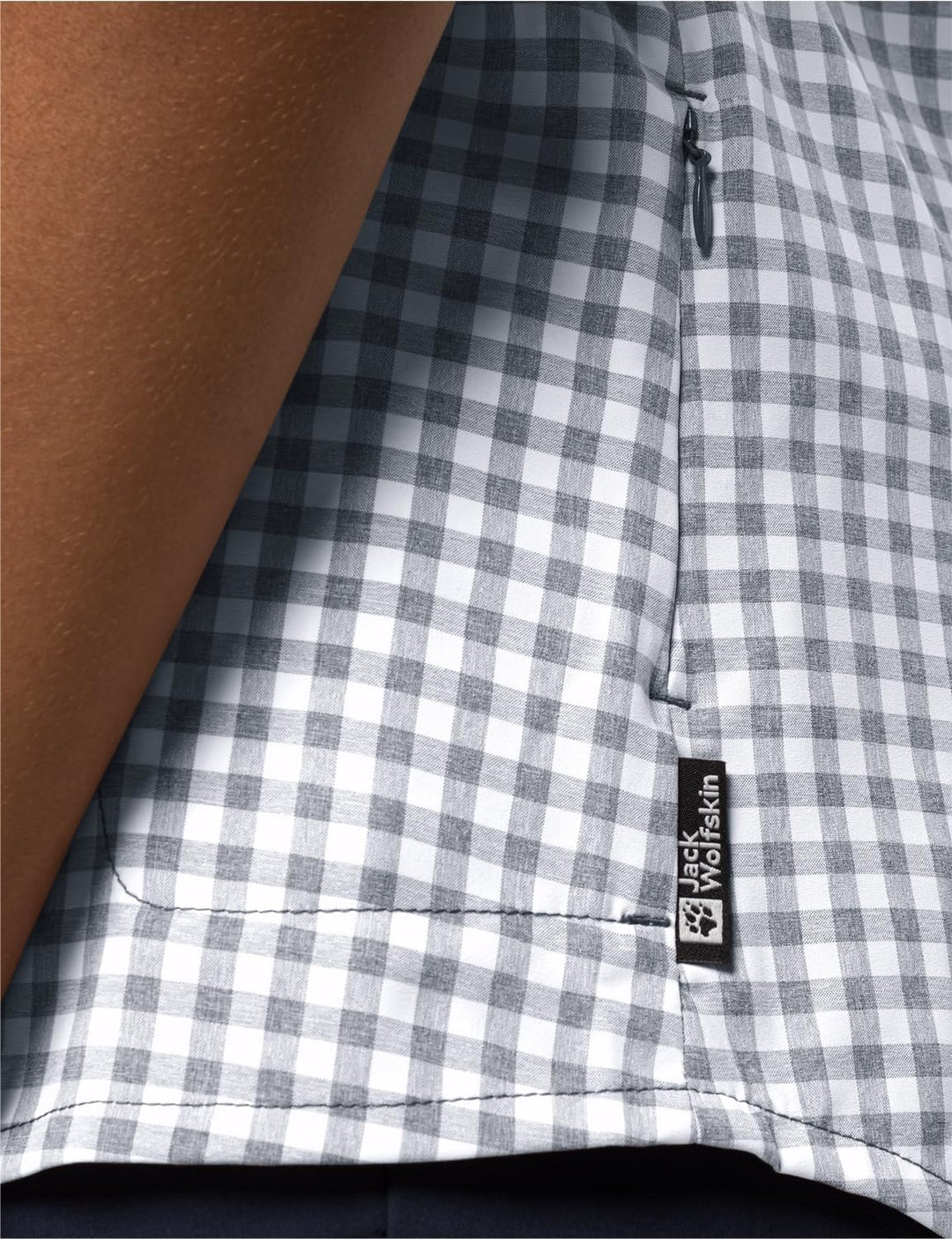 Jack Wolfskin Damen Kepler Shirt W Shirt Shortsleeve XS Night Blue Checks, XS Night Blue Checks