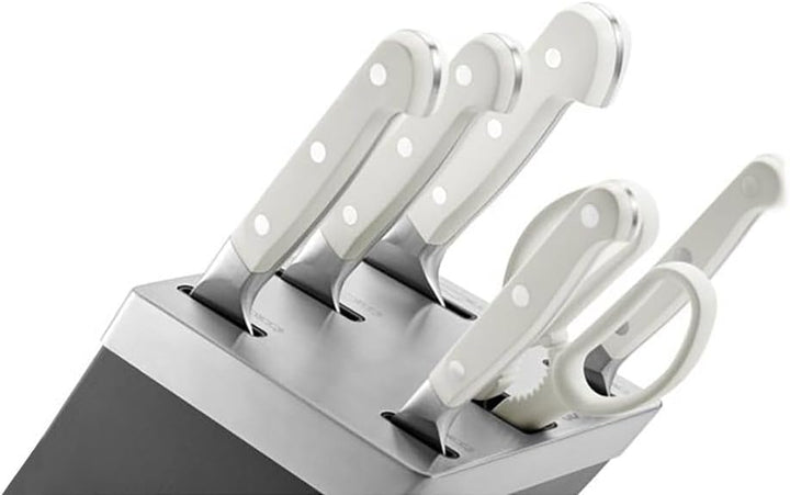 ZWILLING Pro le blanc Selbstschärfender Messerblock 7-tlg, Schwarz SIGMAFORGE