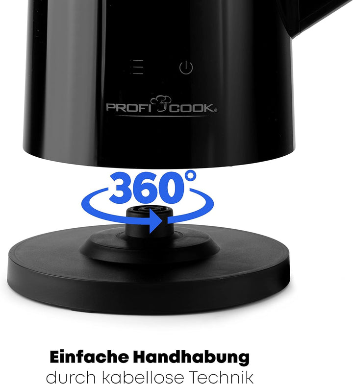 ProfiCook® Wasserkocher mit Temperatureinstellung 1,7 Liter – Temperaturauswahl 50°-100°C, Soll & Is