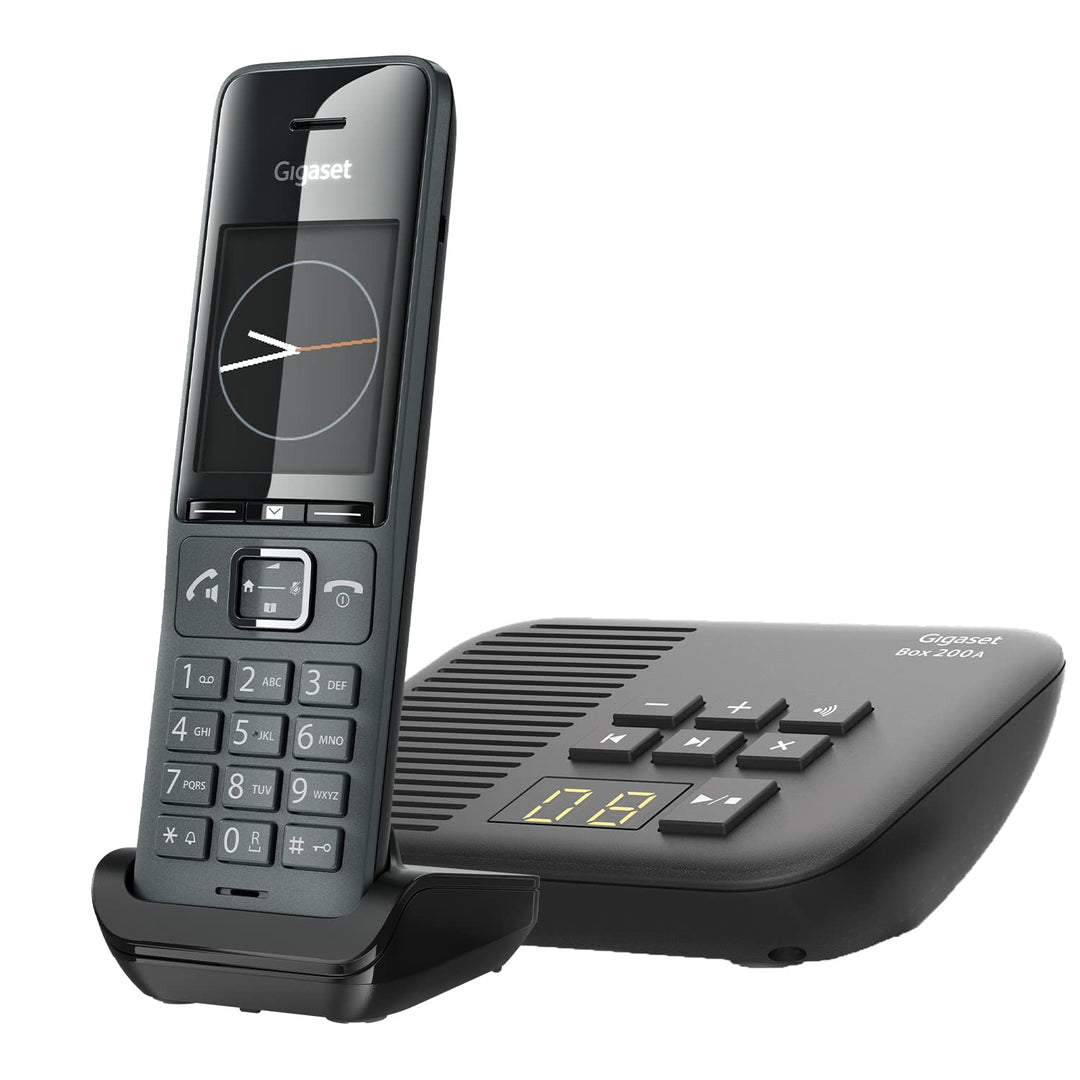 Gigaset Comfort 520HX & Box 200A – DECT-Mobilteil mit Ladeschale – Elegantes Schnurloses Telefon Bes