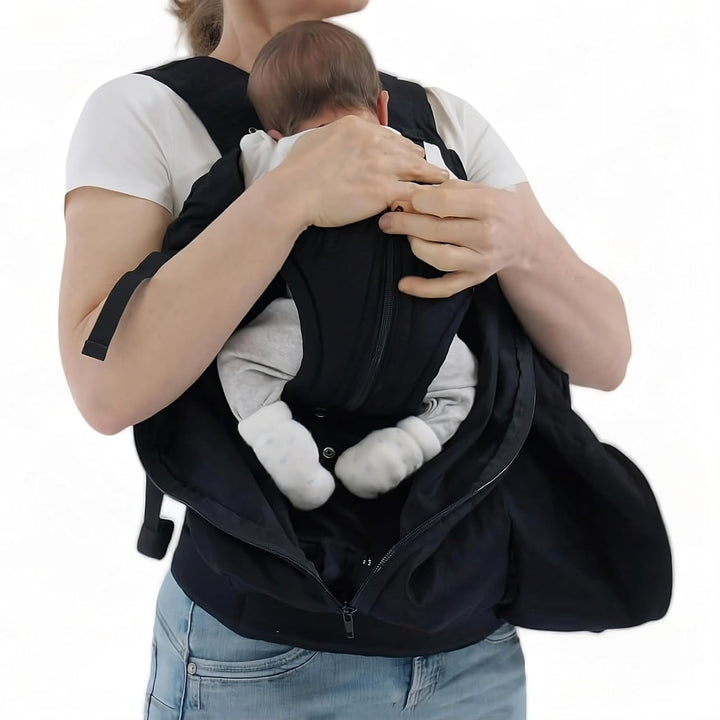 Weego TWIN Babytragesack"Simply Black", für Zwillinge direkt ab der Geburt (ab 1.800g)