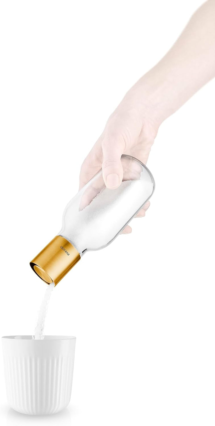 EVA SOLO | Zuckerspender Messing | Schlichtes Design aus Glas und Edelstahl mit PVD-Beschichtung in