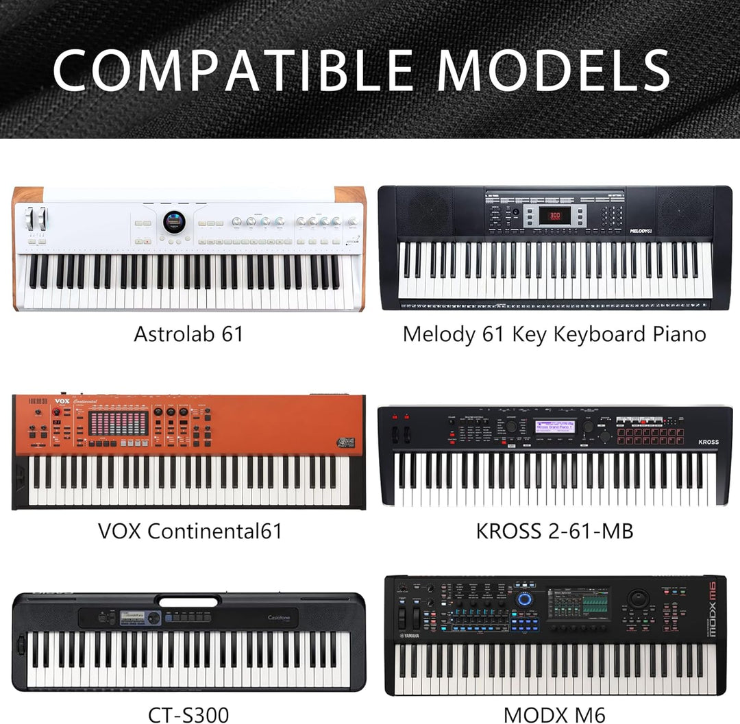 Musiin Staubschutz für Klaviertastatur mit 61 Tasten, kompatibel mit Nord Electro 6D, Roland E-X10D,