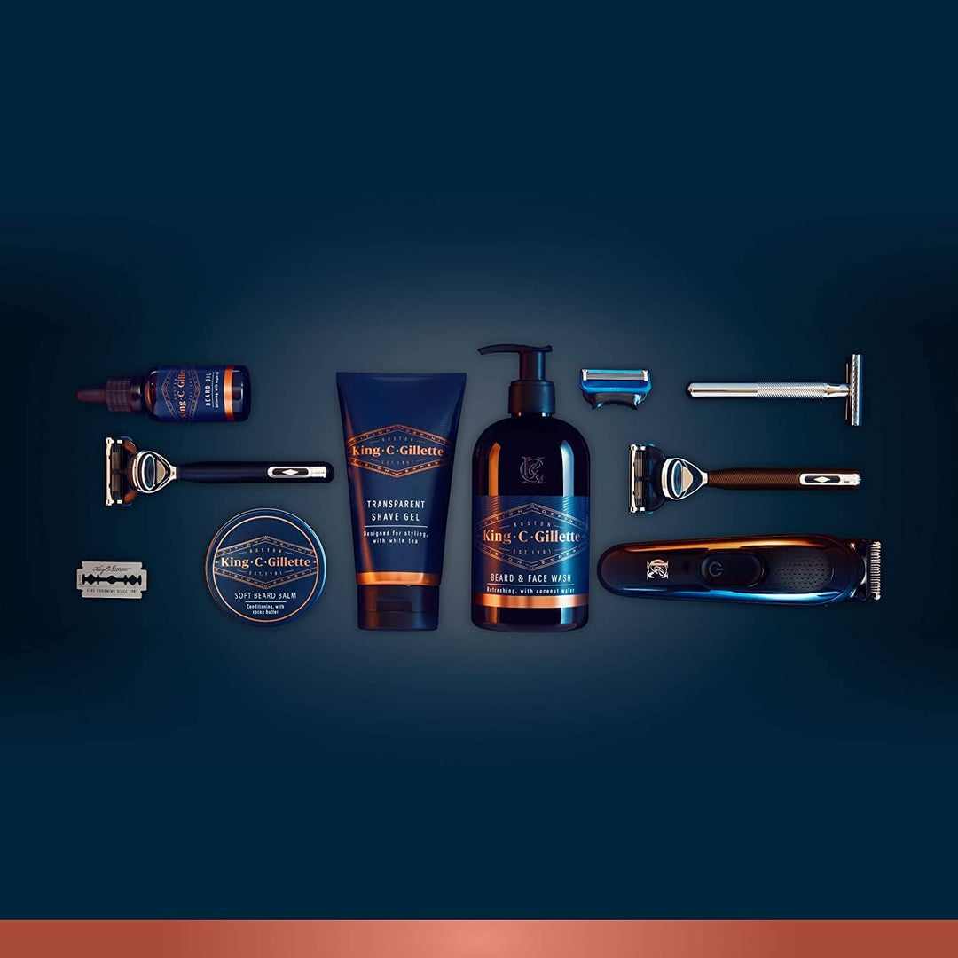 King C. Gillette Feuchtigkeitscreme für Gesicht und Bart mit Vitamin B3 und B5-Komplex, 100 ml