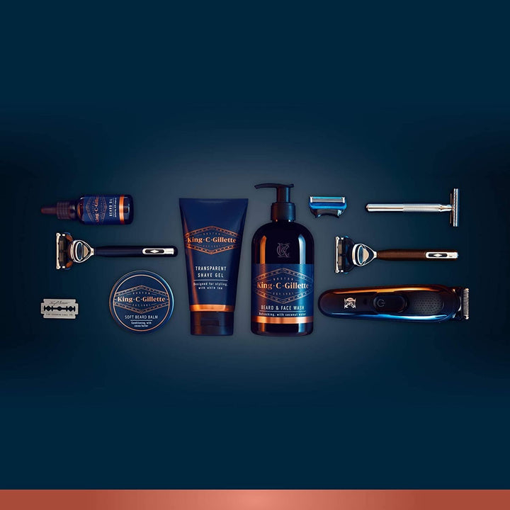 King C. Gillette Feuchtigkeitscreme für Gesicht und Bart mit Vitamin B3 und B5-Komplex, 100 ml