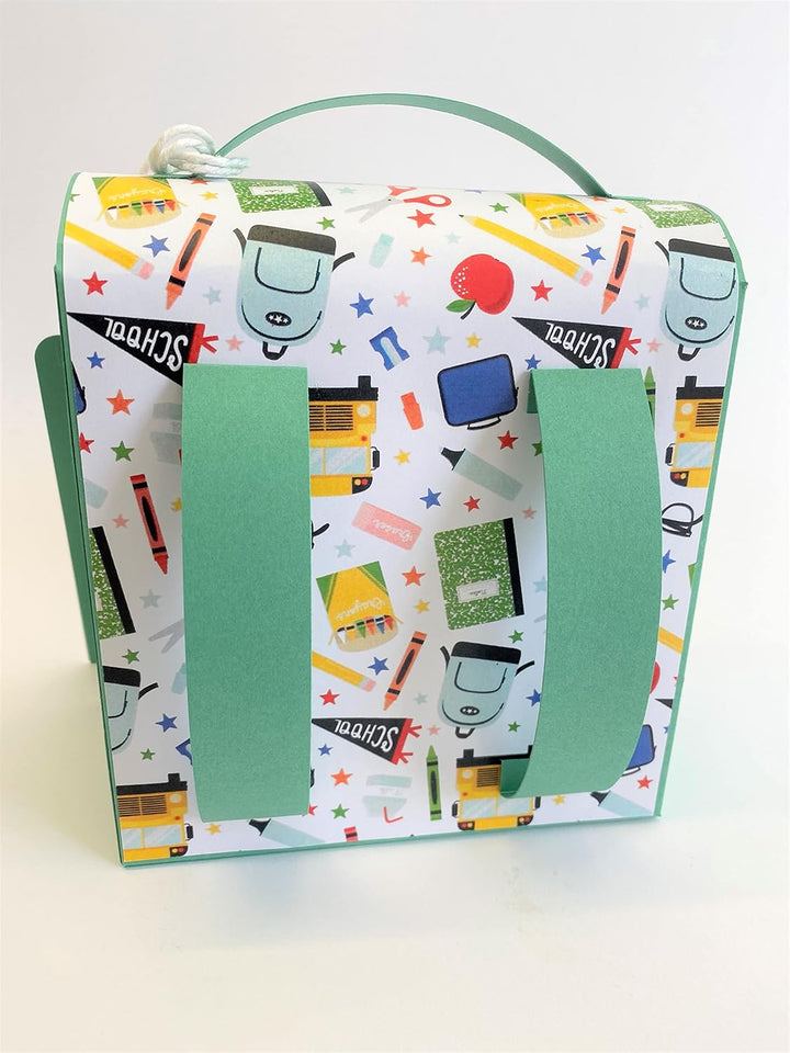 Generisch Schulranzen, Schultasche aus Karton zur Einschulung oder als Mitbringsel für EIN Geschwist