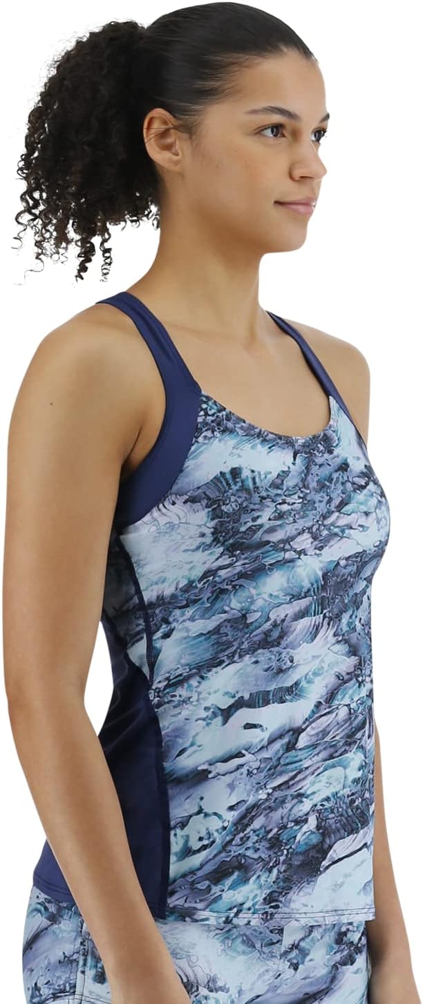 TYR Damen Solids Lola Tanktop Oberteil S Blau/Multi, S Blau/Multi
