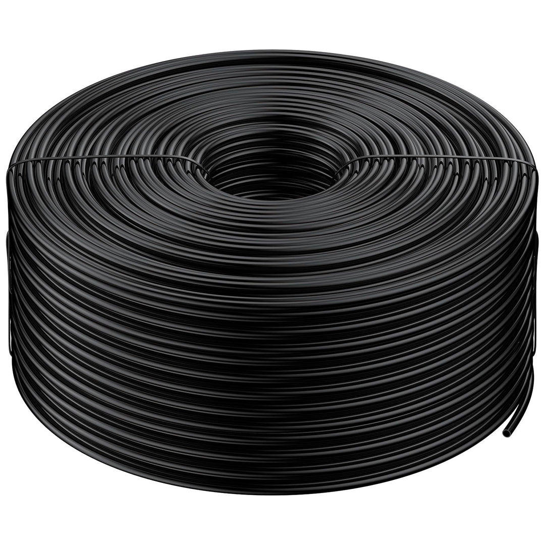 Pawfly 152 m 6,35 mm Tropfbewässerungsschlauch, PVC-Blindrohr für Tropfbewässerungssysteme, schwarze