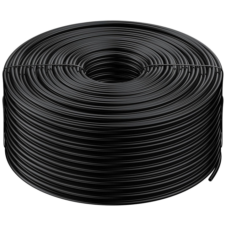 Pawfly 152 m 6,35 mm Tropfbewässerungsschlauch, PVC-Blindrohr für Tropfbewässerungssysteme, schwarze