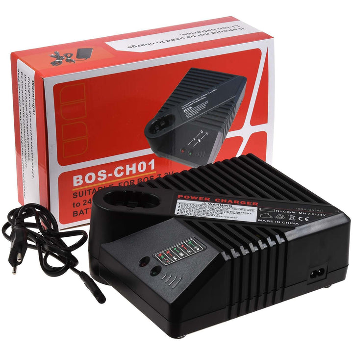 Ladegerät kompatibel mit Bosch Typ AL 2425 DV, 7,2V-24V