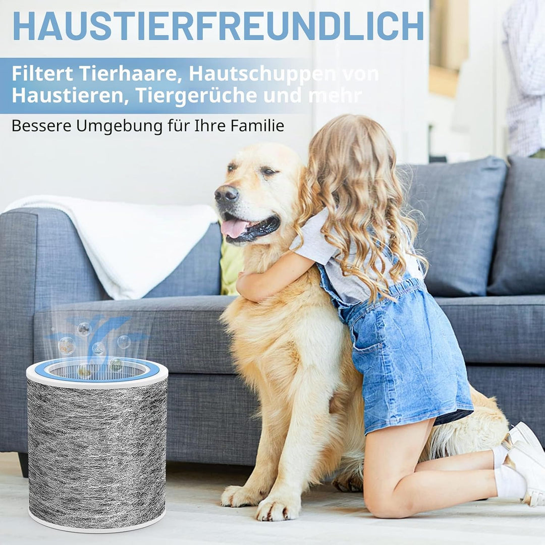 HP102 Ersatzfilter, kompatibel mit Shark Luftreiniger HC450, HC451, HC452, HC455, für Shark Luftrein