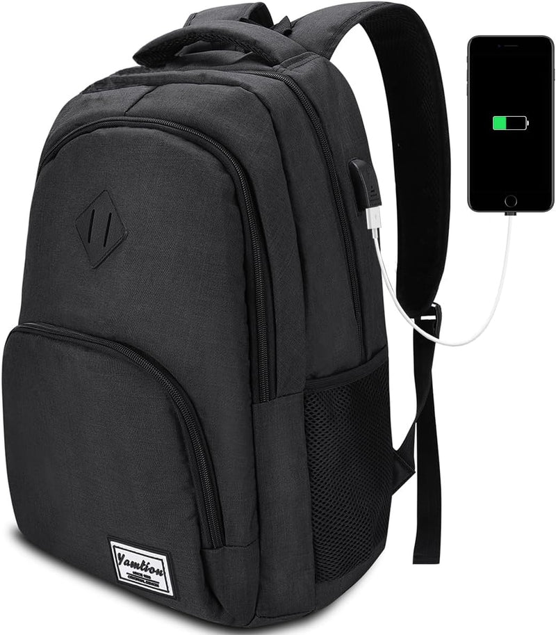 YAMTION Rucksack Herren und Damen,Schultasche Schulranze Schulrucksack Jungen Teenager Laptop Rucksa