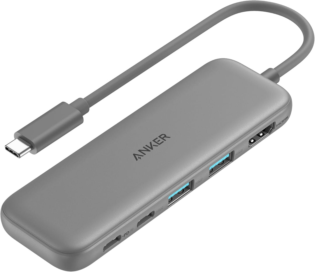Anker USB C Hub, 332 USB-C Hub (5-in-1) mit 4K HDMI Display, 5Gbps Datenanschluss und 2 USB-A Ports