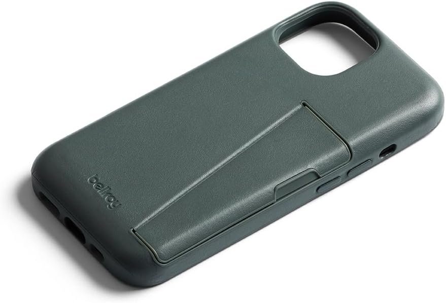 Bellroy Phone Case – 3 Card für iPhone 15 Plus (Leder-iPhone-Hülle, Handy-Geldbörse) - Everglade, Ev