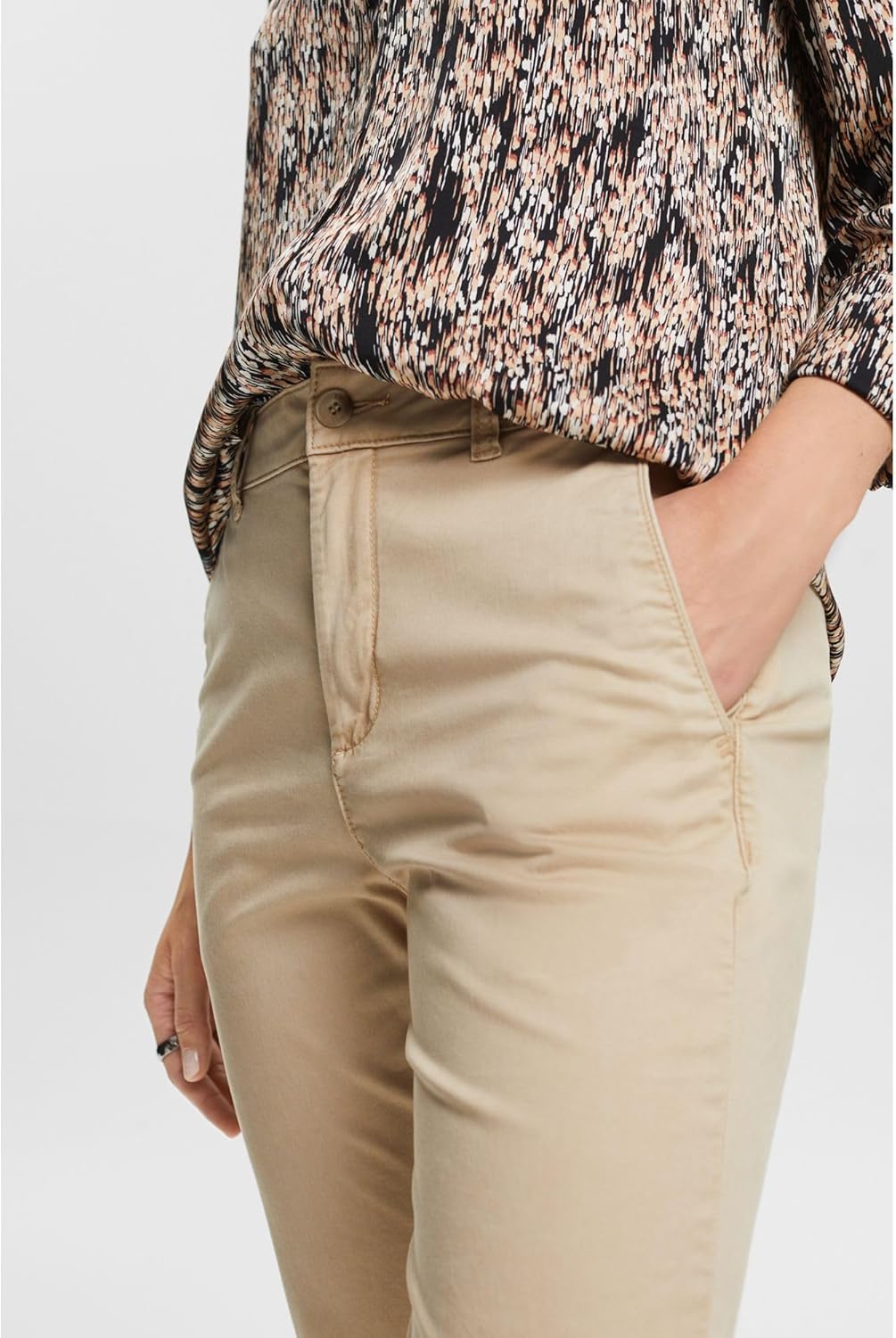 ESPRIT Damen Hose 34W / 32L 285/Sand, 34W / 32L 285/Sand