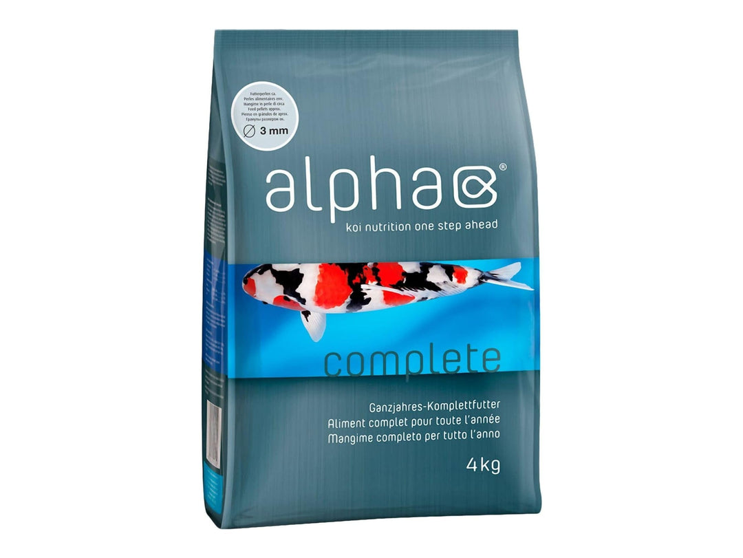 alpha Koifutter Complete 4kg - 3 mm - koinutrition one Step Ahead - Schwimmfutter Ganzjahresfutter f