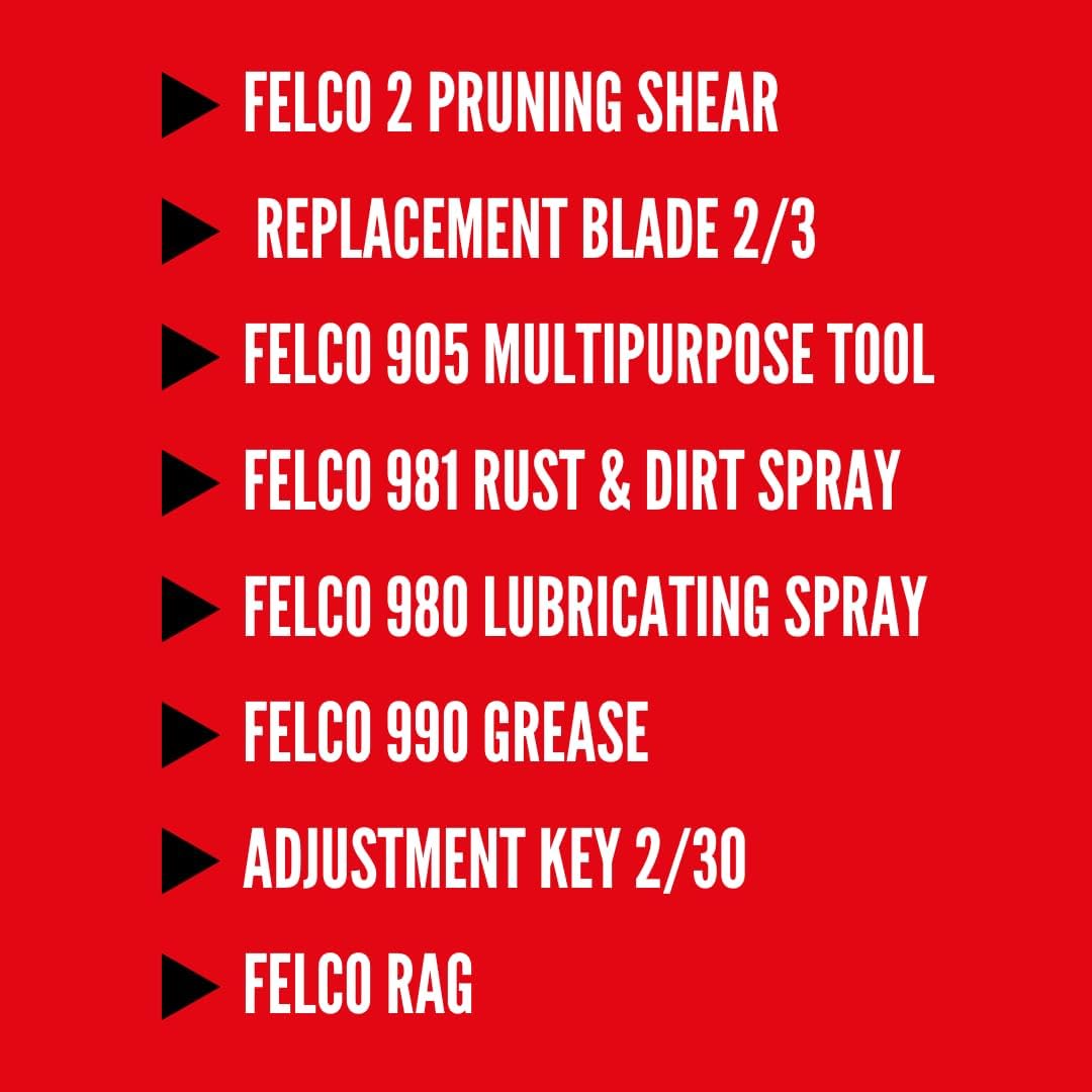 FELCO Modell 2 Service- und Wartungsbox Modell 933 Modell 2 inklusive Ersatzklinge 2/3 Schmierspray