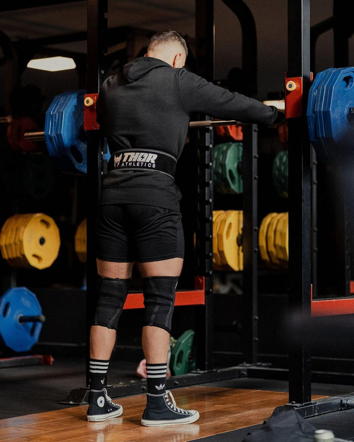 Thor Athletics Gewichthebergürtel Leder mit Schnalle, Gürtel für Gewichtheben, Powerlifting, Bodybui
