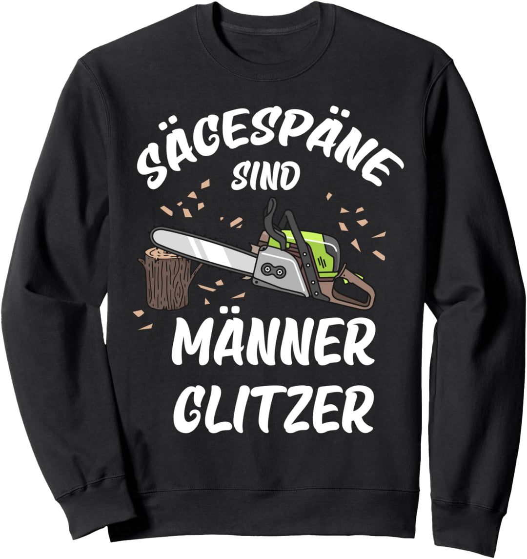 Sägespäne sind Männer glitzer Sweatshirt
