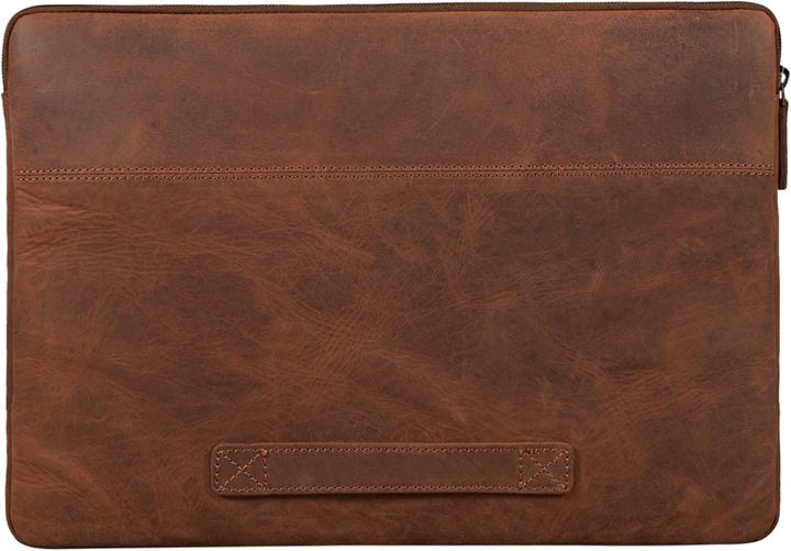STILORD 'Murphy' Laptoptasche 15.6 Zoll Leder Vintage Sleeve ideal als MacBooktasche 16 Zoll Laptop