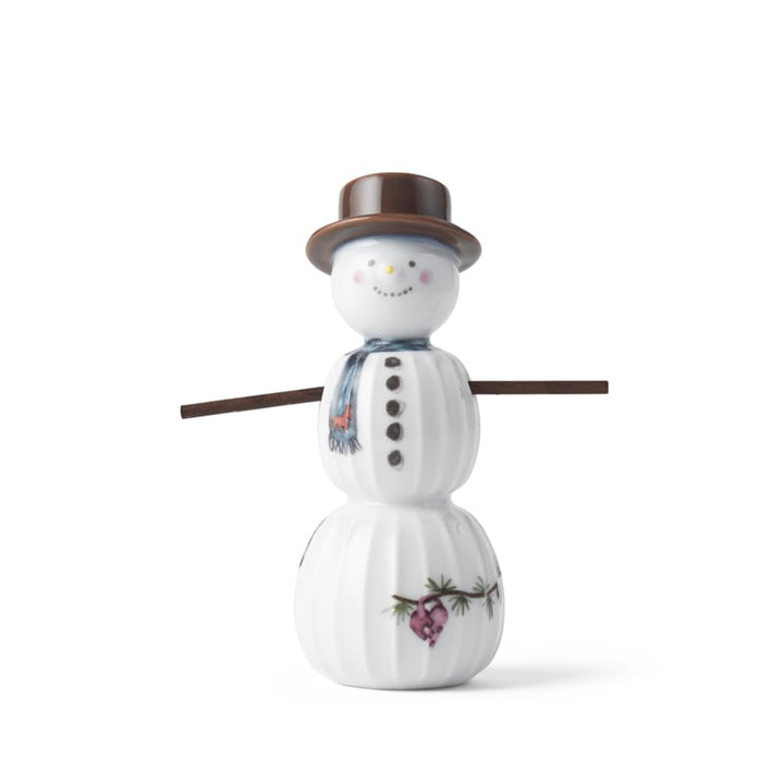 Kähler Hammershøi Christmas Schneemann – Porzellan Dekofigur, Handbemalt, 11,5 cm, Weihnachtsdekorat