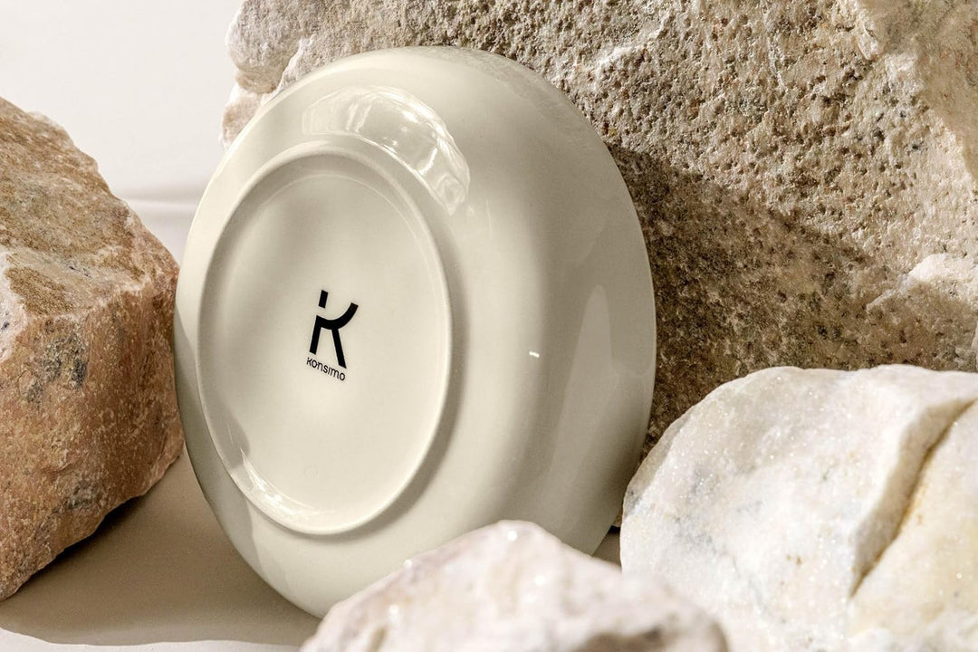 Konsimo. Elegant Suppenteller Set 6er - Schale aus Keramik - Pastateller und Tiefteller für 6 Person