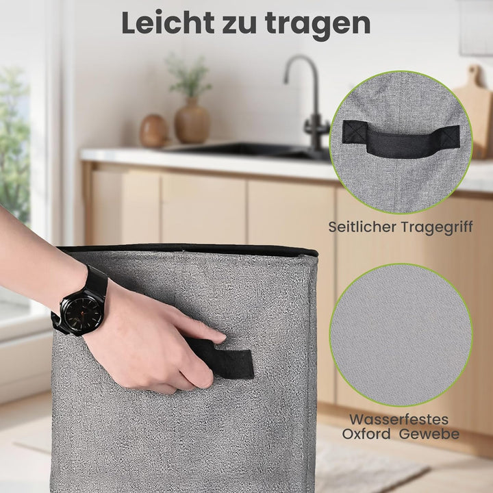 110L Gross Pfandflaschen Sammelbehälter mit Deckel, Flaschensammler Leergut,Recycling -Behälter Leer