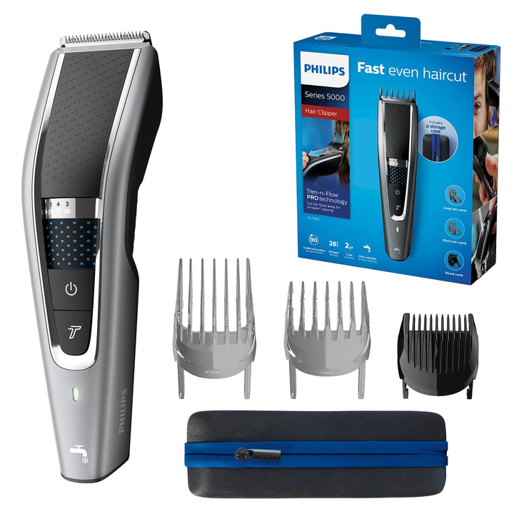 Philips Hair Clipper Series 5000 Haarschneider mit Trim-n-Flow-Pro-Technologie (Modell HC5650/15) 3