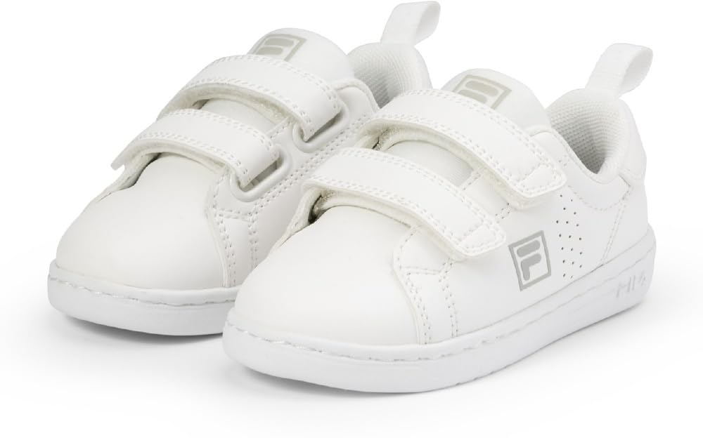 FILA Unisex Kinder Crosscourt 2 Nt Velcro TDL Sneaker 27 EU Weiss, 27 EU Weiß